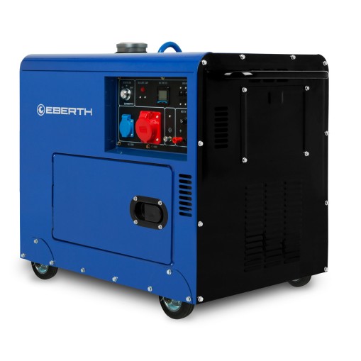 EBERTH 5000 Watt Groupe Electrogene Diesel, Generateur Electrique Triphasé