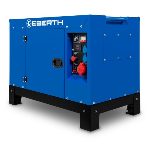 EBERTH Groupe électrogène 10000 Watts, 18,4 CV, moteur diesel à 4 temps