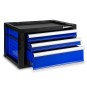 EBERTH Boîte à outils avec 3 tiroirs bleu