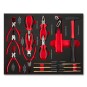 EBERTH Set d'outils pour servante d'atelier 134 pièces