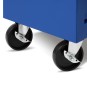 EBERTH Chariot d'atelier avec 5 tiroirs bleu