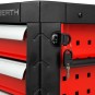 EBERTH Boîte à outils avec 4 tiroirs rouge