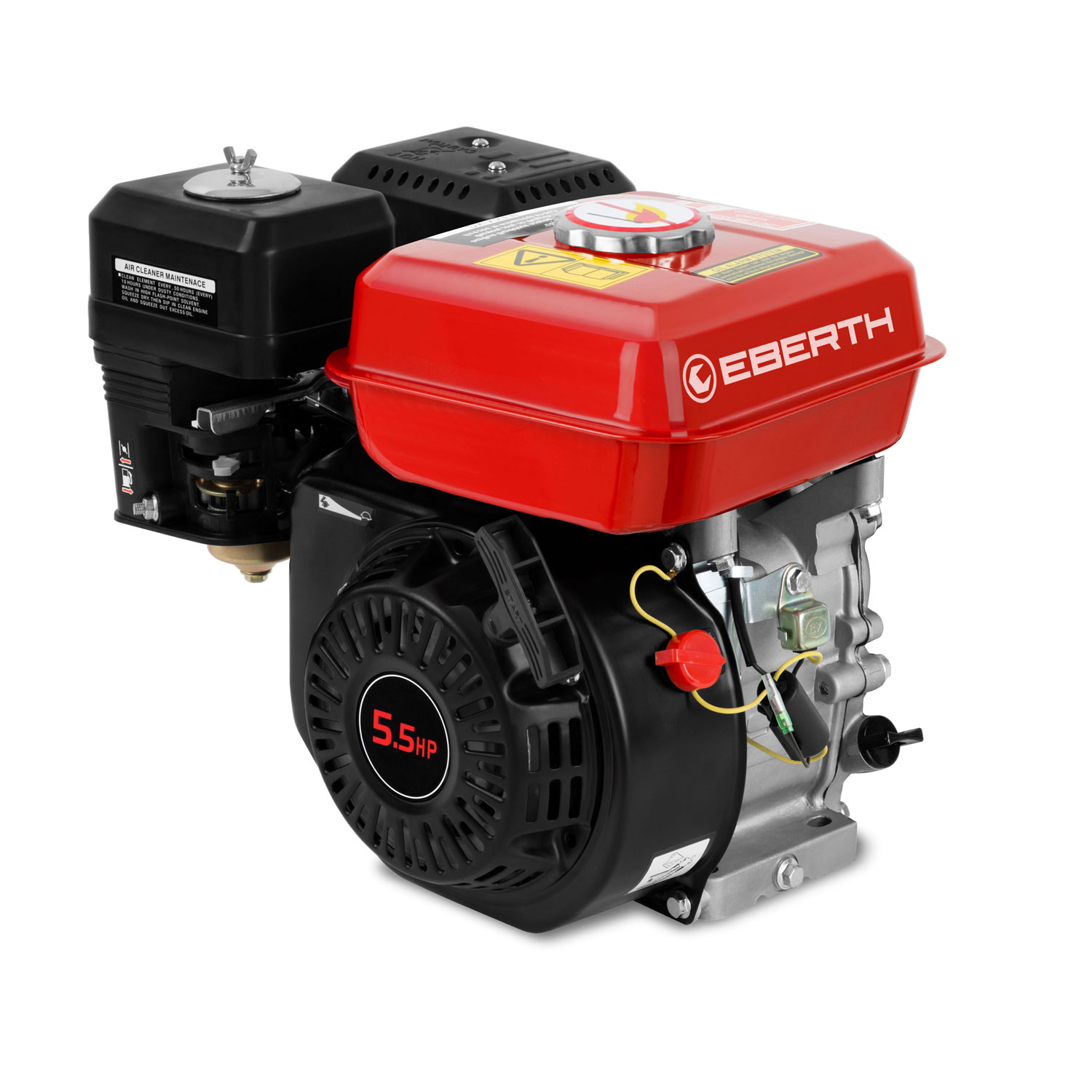 EBERTH EBERTH 6,5CV 4,8 kW moteur à essence thermique 4 temps 1 cylindre onde 20 mm 